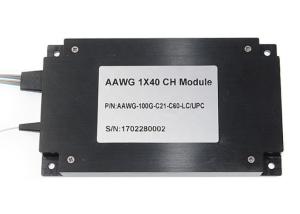 Quality C-Band 40-CH 100GHz Athermal AWG Module Mux/Demux 40ch 100G AAWG ABS Box Type wholesale