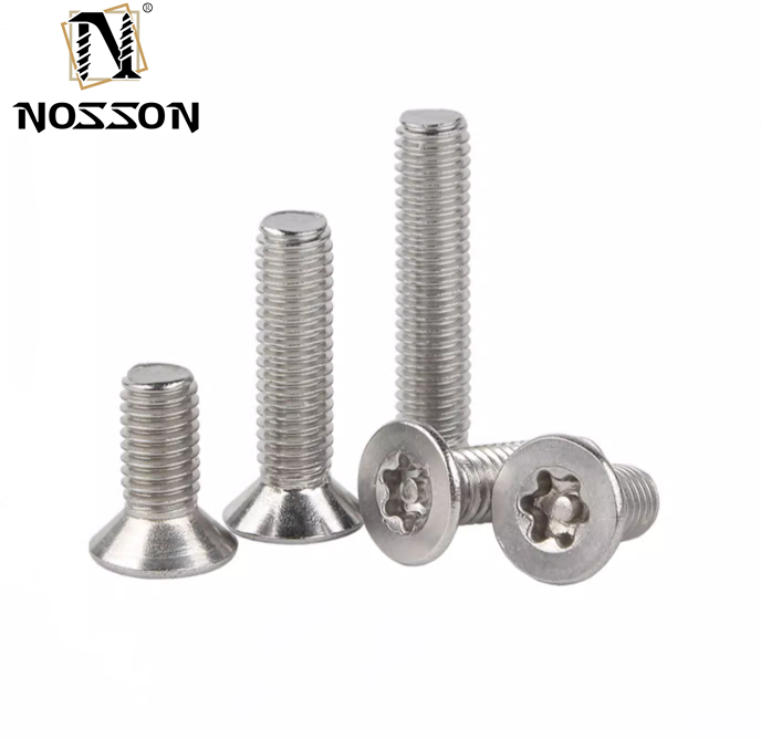 ANSI/ASME Standard 304 Stainless Steel Torx Round Pan Head With Pin Anti Theft Security Screws Six Lobe Button Head Tamper Proof Bolts