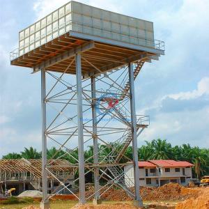 Quality Hot Dipped Galvanized Steel Water Tank Tower , Industrial Custom Steel Water Tanks wholesale