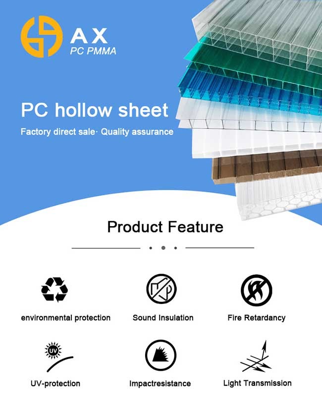 ISO9001 Bronze 20mm Polycarbonate U Profile