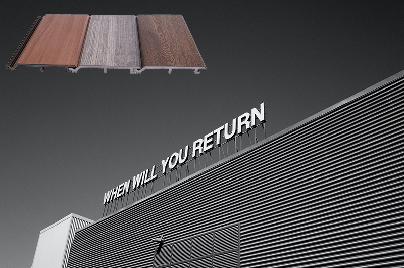Outdoor Ceiling Decoration Wood Plastic Composite Eco PVC Wall Cladding in Modern Style