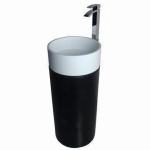 Round Freestanding Pedestal Basin Matt Or Glossy Surface Finished