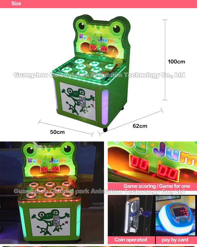 Whack A Mole Ticket Arcade Amusement Indoor Playground Frog Hammer hit Coin operated Kids redemption ticket game machine
