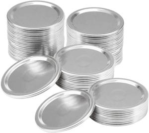 Quality Dia 3.38in Reusable Mason Glass Mason Jar Lids Aluminum Cylinder Containers 86mm wholesale
