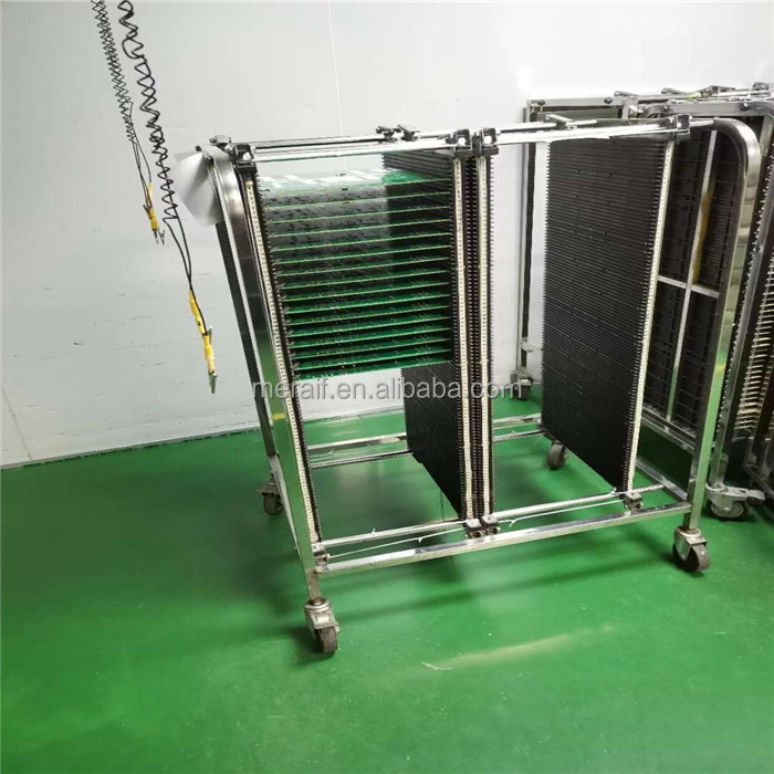 High Quality Stainless Steel SMT ESD Reel Storage Shelving Rack Trolley Cart