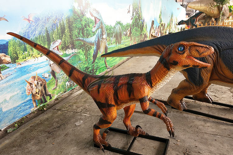 Antisun Realistic Animatronic Dinosaur Silicone Rubber Velociraptor Life Size Model