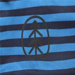 Stockpapa blue Striped Children's Winter Clothes Softshell Hooded Jacket