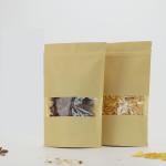 Cylinder Printing Stand Up Brown Paper k Bags