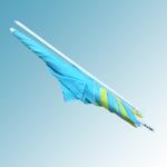 Palm Tree Windproof Beach Umbrella Sun Protection Oxford Polyester Fabric