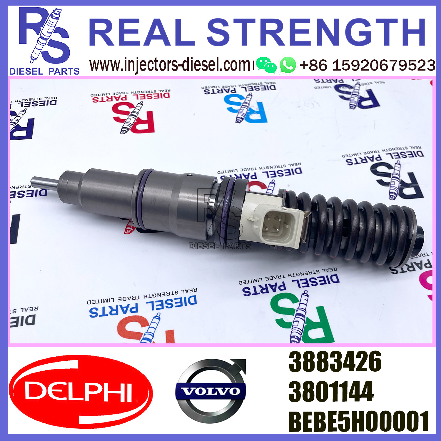 BEBE5H00001 DELPHI Fuel Injector 3883426 3801144 For V-O-L-V PENTA D16