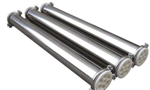 Built In Type SUS 304 Water Treatment Accessories , 8 Inch RO Membrane Housing
