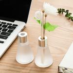 Customized Luxury Box Home Reed Diffuser Glass Bottle Dried Flower Design