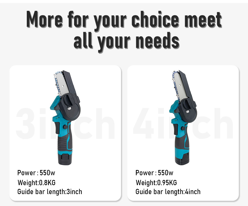 800w Handheld Mini Chainsaw Portable Brushless Motor Electric Power Professional High Speed