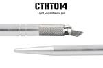 Aluminum Alloy Permanent Makeup Eyebrow Tattoo Pen Light Silver Pen