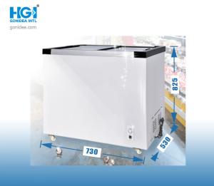Quality 168 Liter Top Double Doors Deep Freeze Stand Up Chest Freezer wholesale