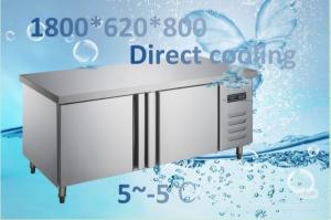 Quality Easy Maintenance Commercial Restaurant Freezer 430L 220V 2 Door Counter Freezer wholesale