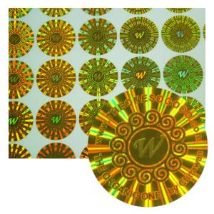 Quality Anti Counterfeit Design Logo 3D Holographic Security Stickers wholesale
