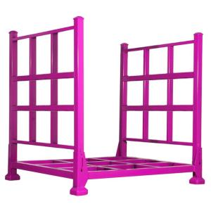 Quality Purple Stackable Steel Stillages SGS Stacking Rack Heavy Duty wholesale