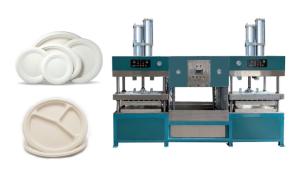 Quality Pulp Fiber Non Plastic Dishware Making Machine Semi Automatic wholesale