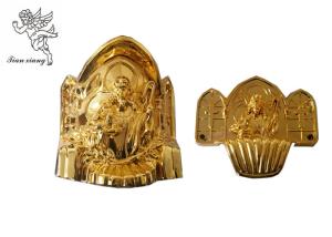 Quality Gold Coffin Corner Christ A# PP Materials , Funeral Accessories Suppliers wholesale