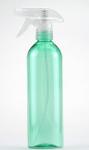 Clear 500Ml Round Spray Nozzle Bottle For Liquid Sanitizer
