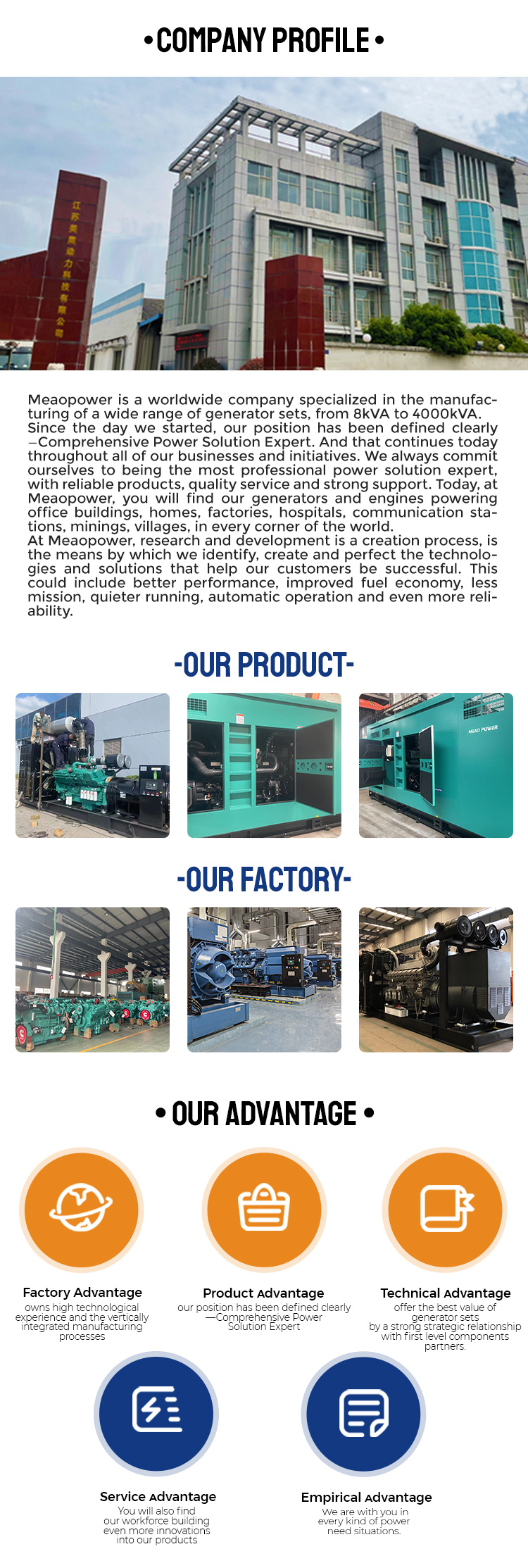 Low Noise 50/150/250/350/500 Kw Kva Super Silent Diesel Generator with Cummins Engine
