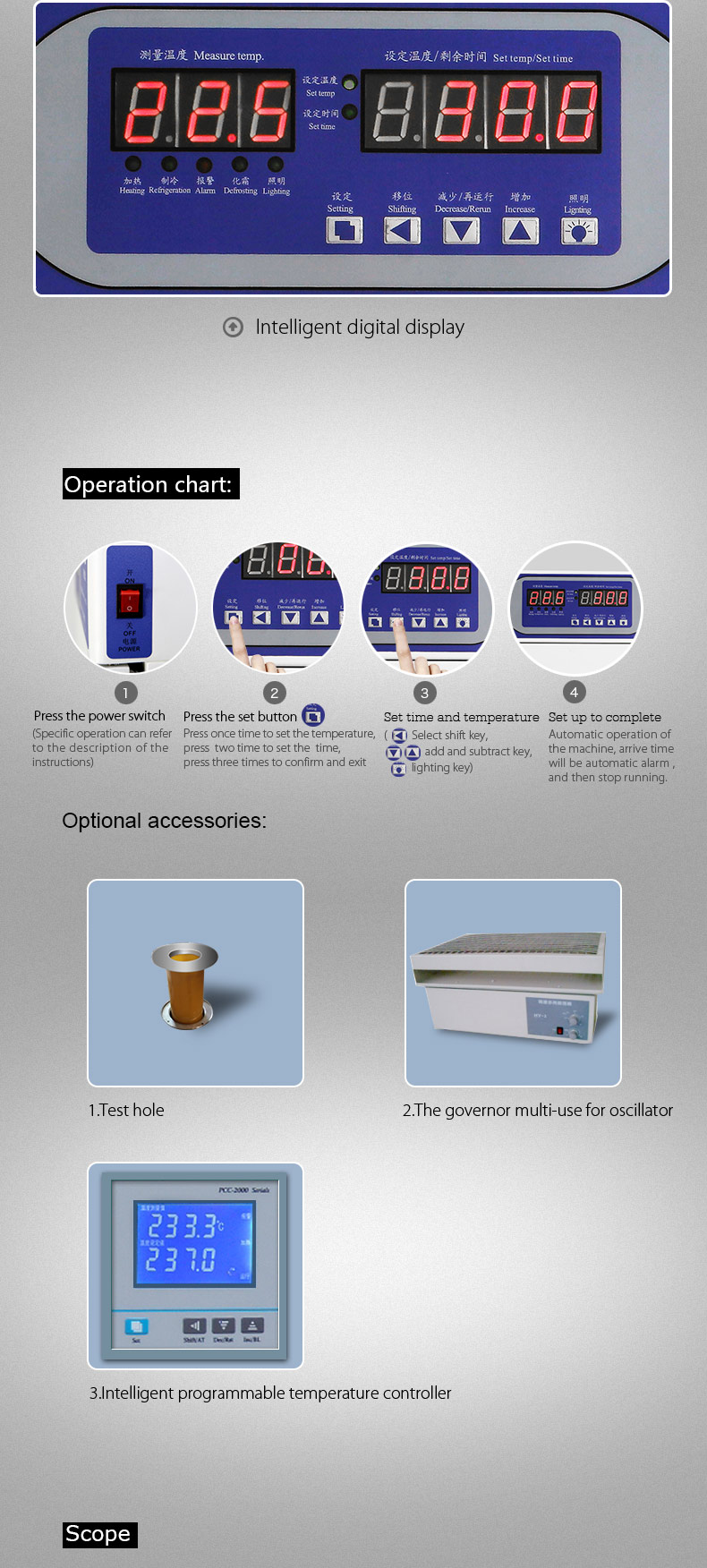 0-65C Laboratory Incubator Bacteriological Biological Cell Culture Incubator