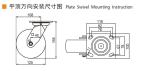 5 Inch Heavy Duty Casters 400kg Load Industrial Castor Wheels 125mm