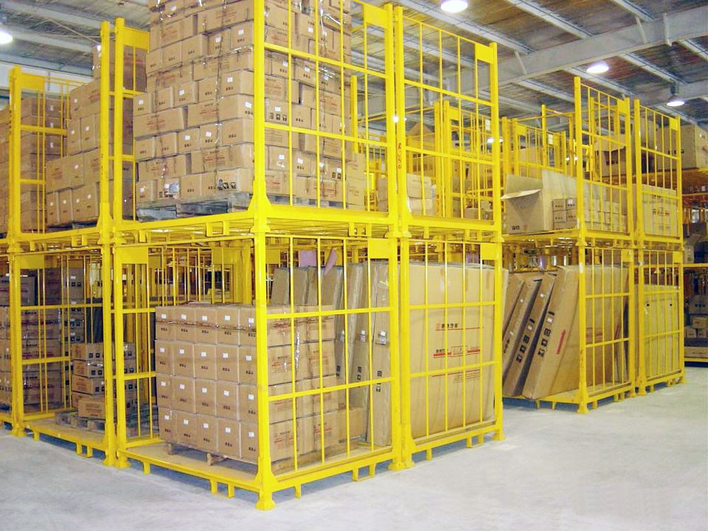Detachable Stackable Warehouse Racks Powder Coated Industrial Metal Tire Rack