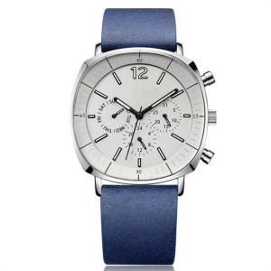 Quality Men Casual Quartz Mechanical Watches Microfiber Strap Small Dial Square Shape wholesale