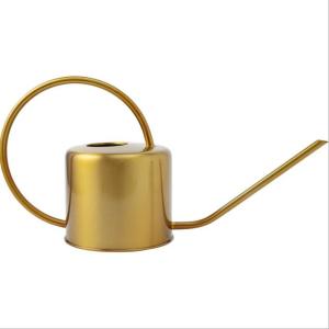 Quality Brass Stainless Steel metal Watering Can 1.2L, Long Spout,Modern Style wholesale