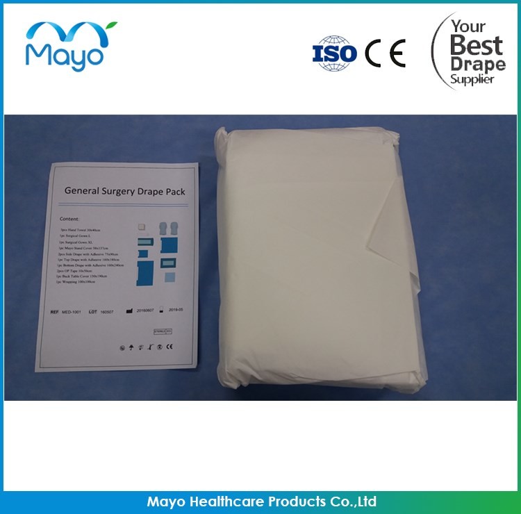 Hospital use Sterile Universal Pack Disposable Surgical General Drape Pack