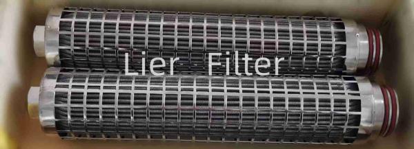 Corrosion Resistance 15um Stainless Steel Pleated Filter Cartridge In Synthetic