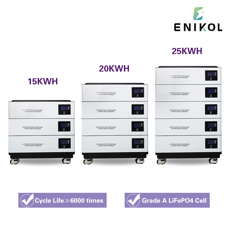 High Capacity Stackable 48V Solar Battery 51.2v 100ah Lifepo4 Lithium Battery
