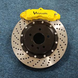 Quality Yellow 18Z 4 Pot Brake Calipers Kits For Toyota Crown Rear 18 Inch Rim Upgrade wholesale