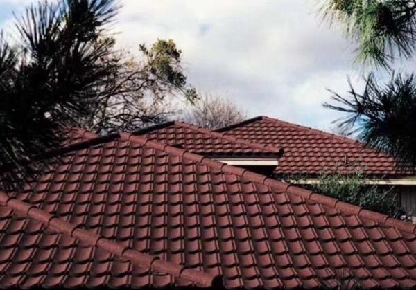 Manufacturer of anti-fade stone coated metal roofing tile/ natual color harvey