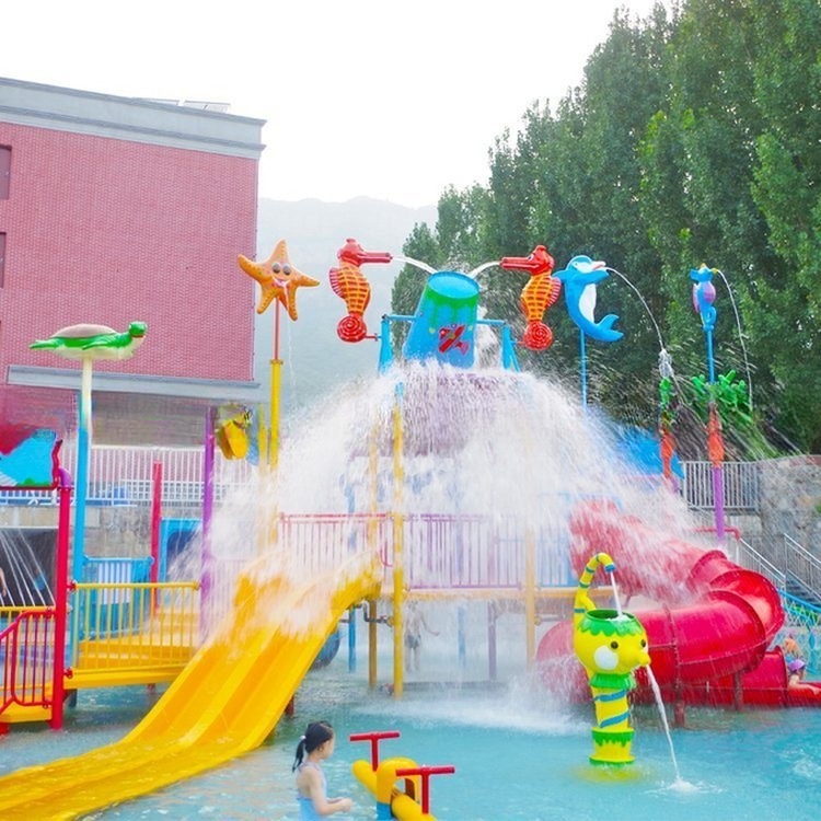 Outdoor Kids Pool Water Playground Fiberglass Spray Park Equipment