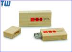 Big Block Thumb Drive Natural Wood Bamboo Material Magnet Connected