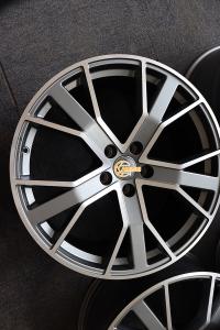Quality 5*112 9J 20 Inch Alloy 5 Double Spoke Rims Fit Tire 265 40 ZR20 wholesale