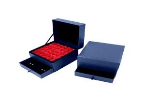 Quality Holiday Jewelry Packaging Boxes / Two Lays Drawer Box Package Custom Color wholesale