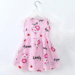 Summer Children Princess Cotton Silk Dress Thin Nightdress Off Shoulder