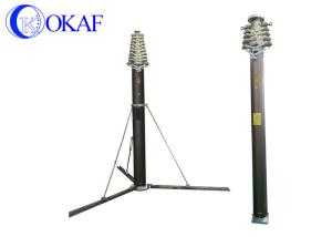 Quality Portable Aluminum Alloy Pneumatic Telescopic Antenna Mast 18M Max Load 70KG wholesale