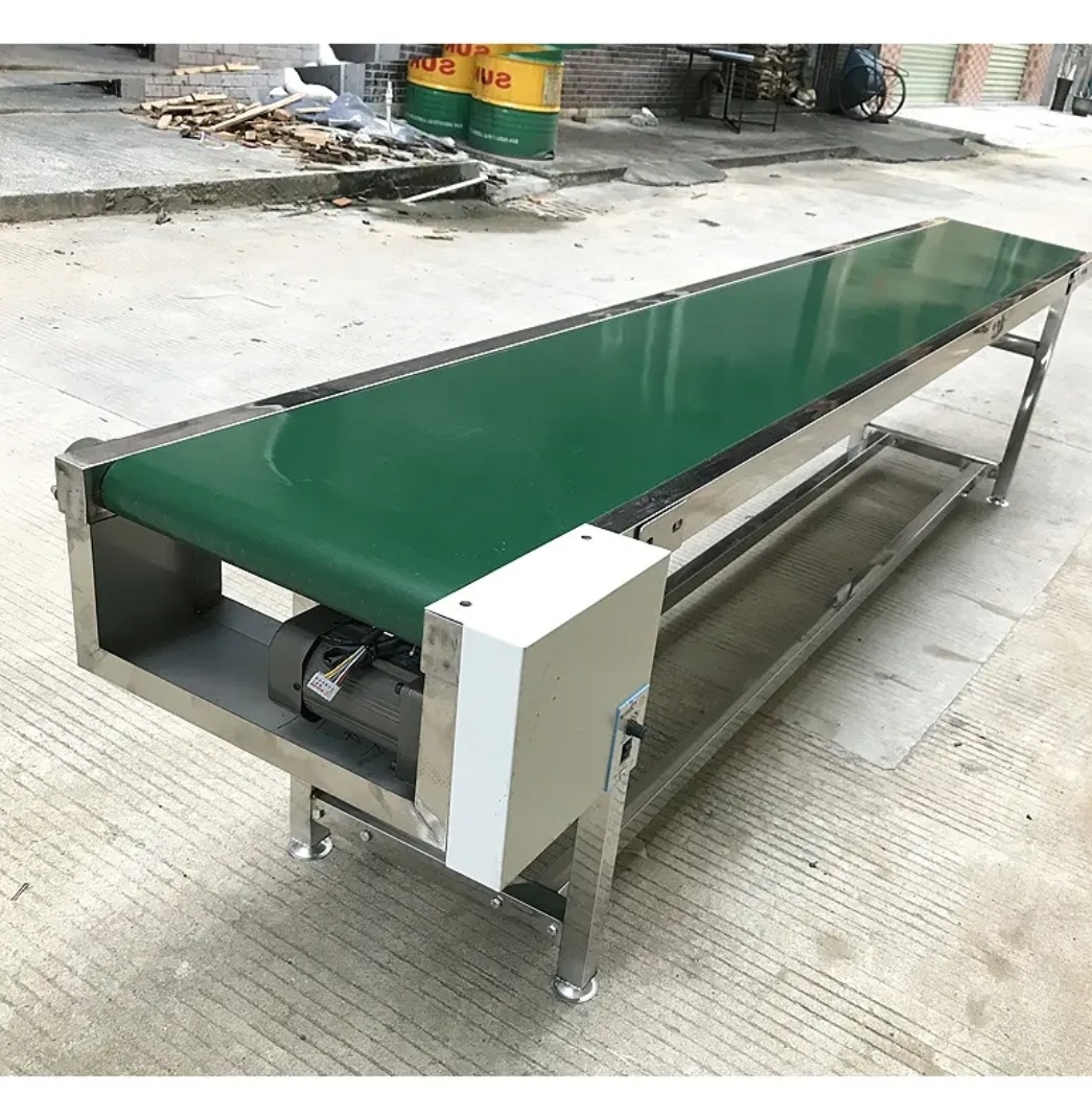 PU/PVC Belt Conveyor for Plastic Bags/Bread/Biscuit Cake/ Coding Machine