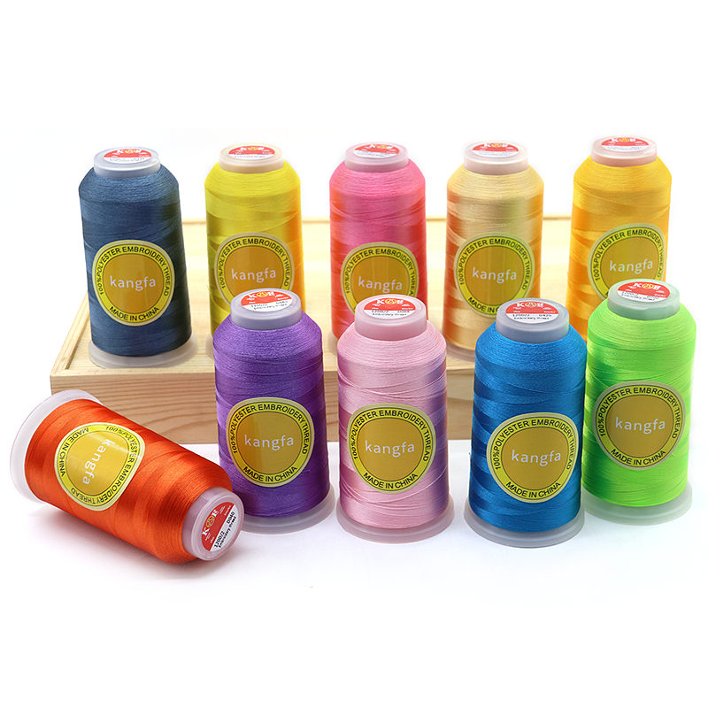 120d 2 5000y Embroidery Thread Polyester Embroidery Machine Thread for Weaving Knitting