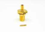 High Reliable Female Bulkhead RF SMA Cable Connector Gold Plated For 086 Cable