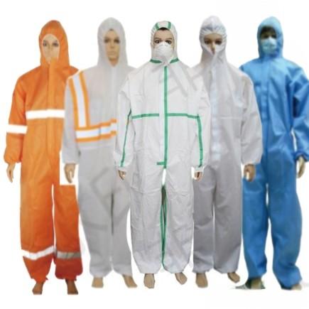 55gsm-70gsm Disposable Coveralls for Customized USA Market from CE Cat3 Type4/5