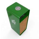 OHSAS18001 Certificate 35L Outdoor Wooden Garbage Bin