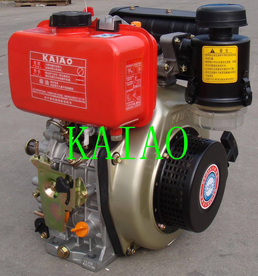 Portable 408cc Air Cooled Diesel Engine With Pressure Splashed Lubricating System