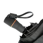 21 Inch Black Compact Auto Open Close Umbrella Windproof Frame With USB Charger