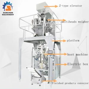 Quality SUN -520 Stainless Steel Multiheads Weigher Weighing Popcorn Noodle Snack Food Puffy Food wholesale